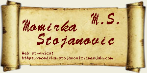 Momirka Stojanović vizit kartica